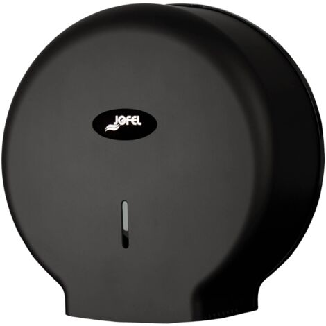 Jofel - Distributore industriale medio di rotoli di carta, 300 m, diametro 220 mm, anima 45 mm, ideale per bagni pubblici, ABS di alta qualità, AE57600-MT nero opaco