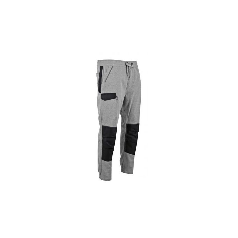 Jogging de travail avec poche genouillères slim fit LMA CRYPTO GRIS NOIR XXL