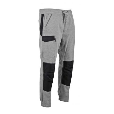 Pantalon jogging molleton élastique LMA Gris 1782 CRYPTO T.M