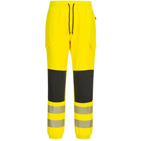 Jogging Haute-Visibilité PW3 Flexi - M - Jaune/Noir - PORTWEST