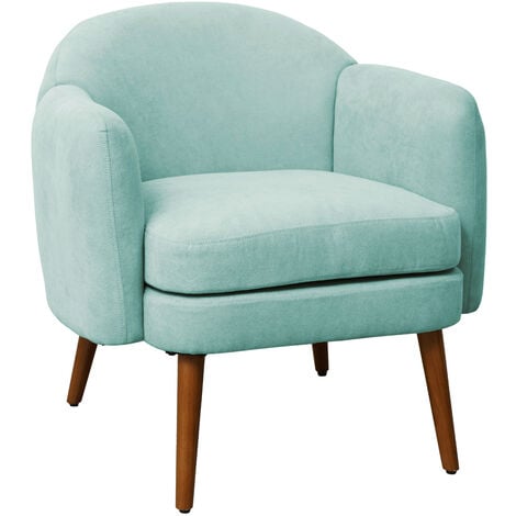 SVITA JOHAN fauteuil chaise longue fauteuil rembourré accoudoirs rembourrés moderne vert/bleu