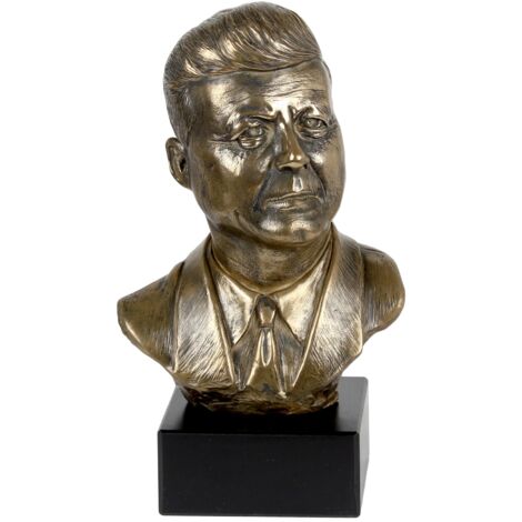 John Fitzgerald Kennedy - busto en mármol, estatuilla de un personaje famoso, decoración para oficinas, escuelas y hoteles de Art-Dog