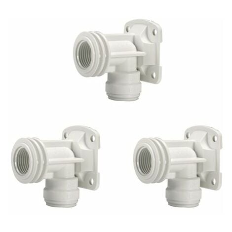 John Guest JG Speedfit 3x plastique plaque arrière coude 15mm