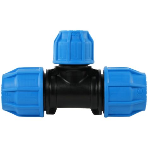 John Guest MDPE Compression Reducing Tee - 32mm x 32mm x 25mm