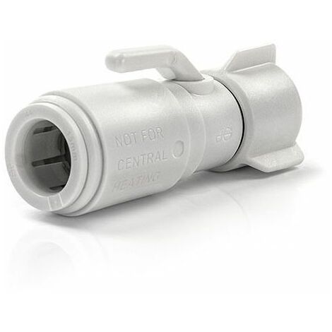 John Guest Speedfit 15mm x 1/2" BSP Service Valve With Tap Connector Tool Free (Pack Of 5)