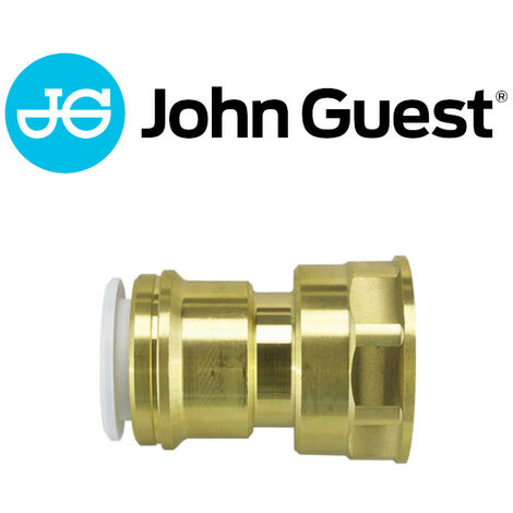 John Guest Speedfit Aufschraubverbinder Anschlussverschraubung aus Messing, MW451514N,  für Rohr 15mm x 1/2 AG