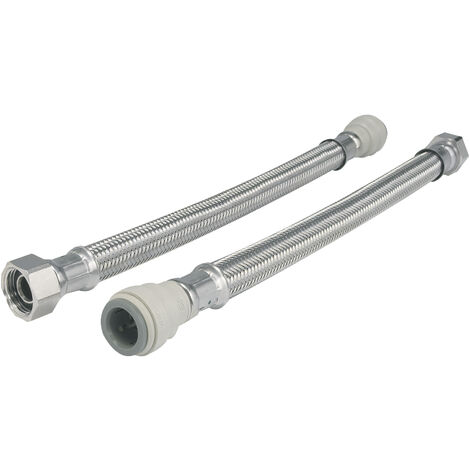 John Guest Speedfit Braided Hose 300mm - 22mm X 3/4" TC (Pack Of 2)