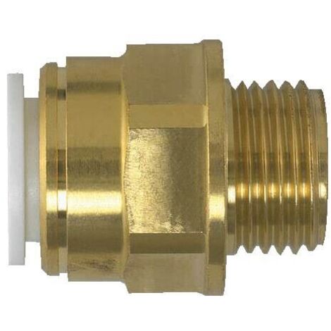 John Guest Speedfit Brass Coupler 15mm X 1/2" Male BSP (Pack Of 5)