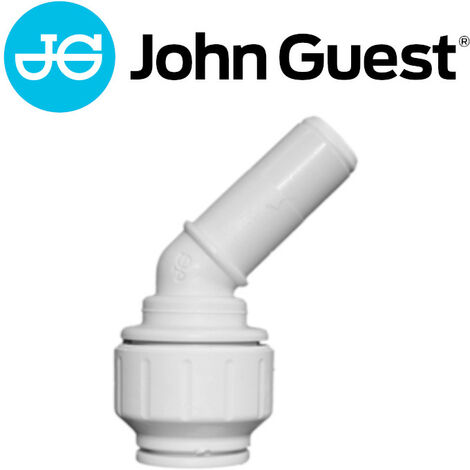 John Guest Speedfit Kunststoff-Steckfitting, Einsteck-Winkel-Verbinder 45°, PEM572222, Stutzen Ø 22 x Rohr Ø 22mm