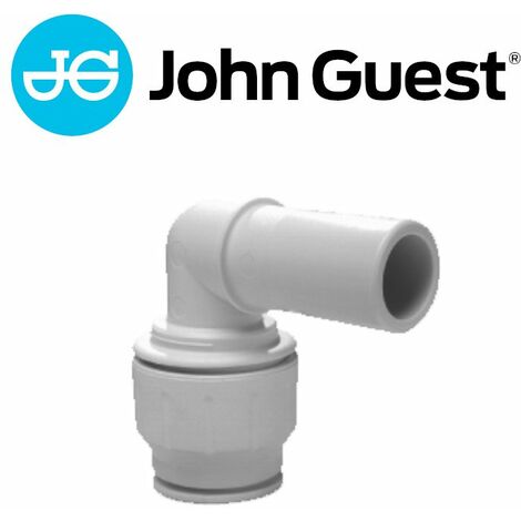 John Guest Speedfit Kunststoff-Steckfitting, Einsteck-Winkel-Verbinder 90°, PEM221515, Stutzen Ø 15 x Rohr Ø 15mm