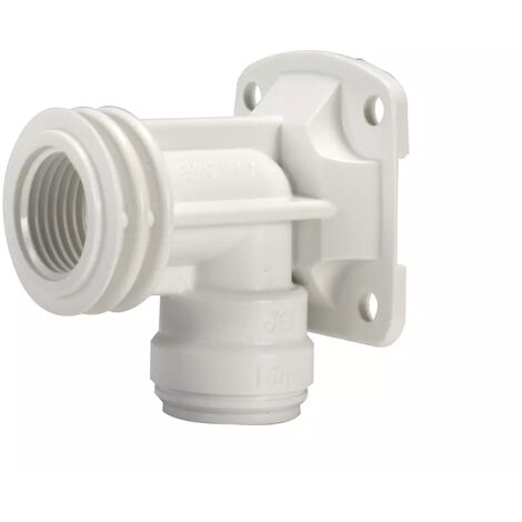 John Guest Speedfit Plastic Back Plate Elbow 15 X 1/2"
