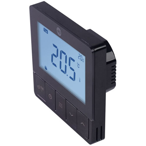 John Guest Speedfit Under Floor Heating 240V Wired/Rf Programmable Stat - Black JGSTATRF4BL