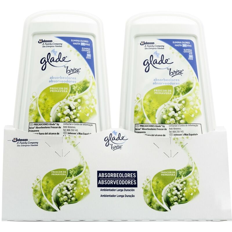 

Johnson Gel Aromatizante de Ambiente con Fragancia Primavera, Plástico, Verde, 5.6x16.2x15.8 cm, 2 Unidades