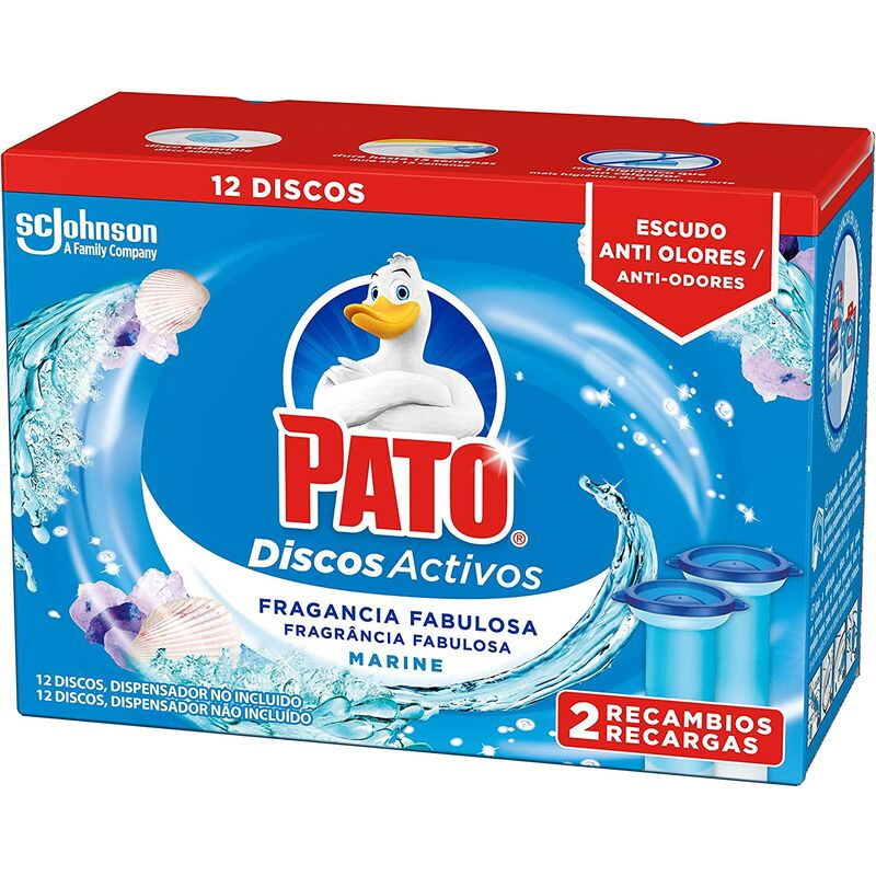 

Pato discos activos, 2 recambios para aparato - Paquete de 2 x 74 gr - Total: 148g - Johnson