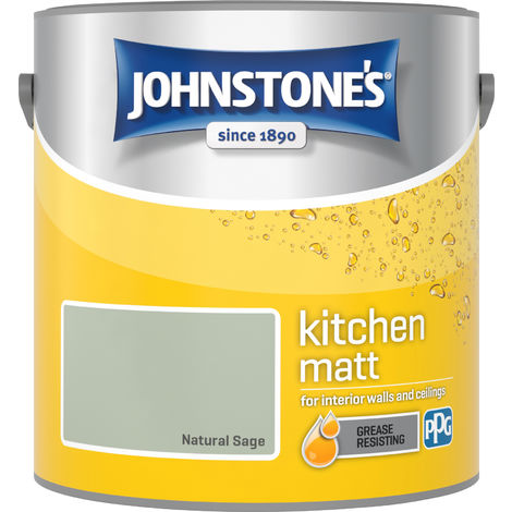 Johnstone's 2.5 Litre Kitchen Paint - Natural Sage