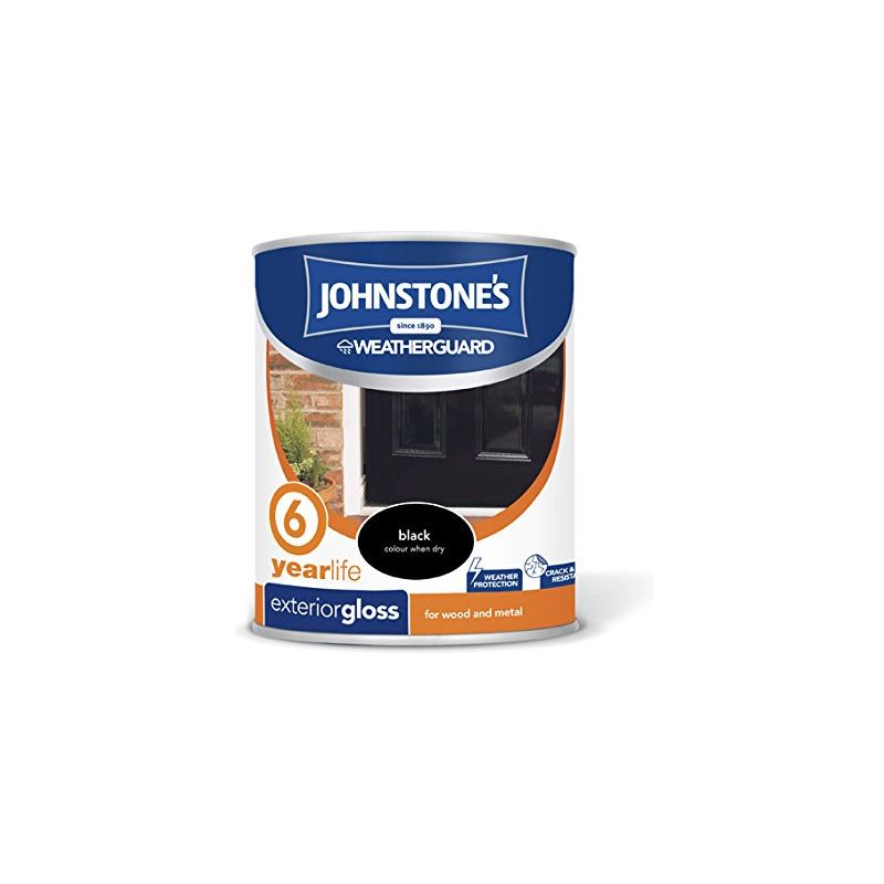 Johnstone's - 309142 750ml Exterior Gloss Paint - Black