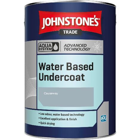 main image of "Johnstone's Aqua Water Based Undercoat paint - Causeway - 1ltr"