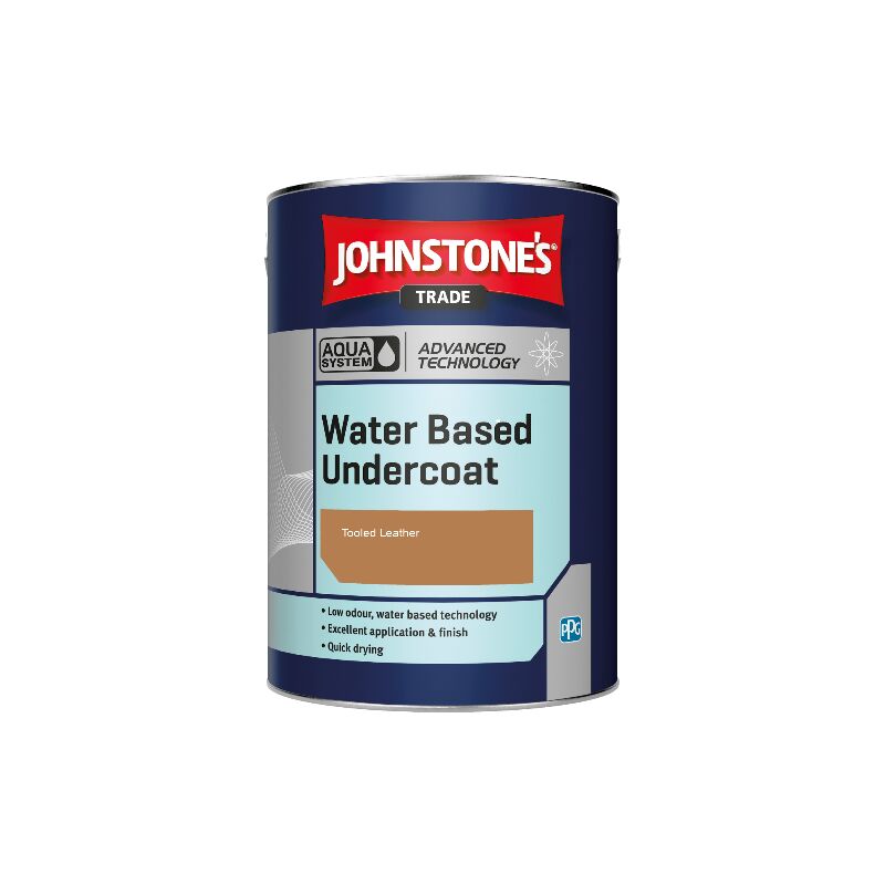 Johnstone's Aqua Water Based Undercoat paint Tooled Leather 2.5ltr 672PPG10826AWBU25