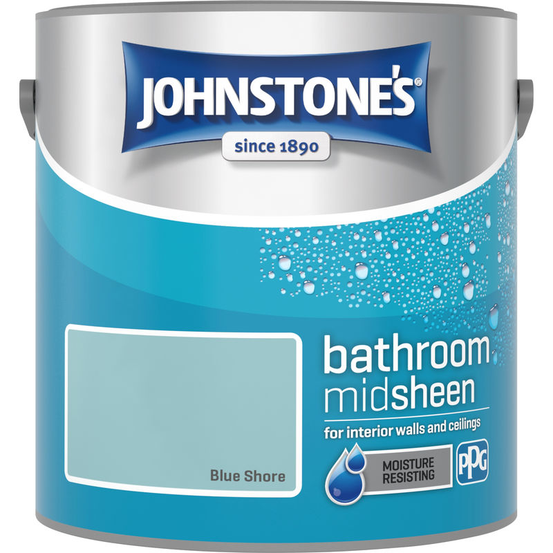 2.5 Litre Bathroom Paint - Blue Shore - Johnstone's