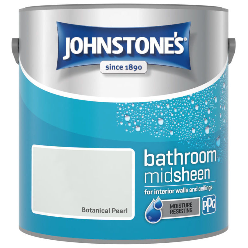 Johnstones Bathroom Mid Sheen Emulsion Botanical Pearl 2.5 Litre