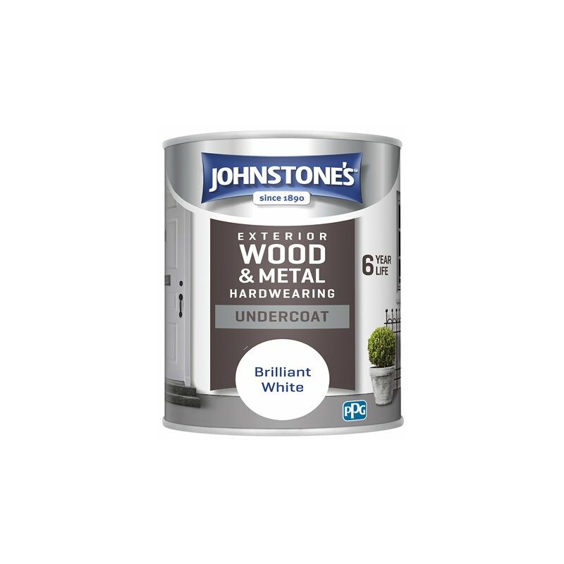 Johnstone's - Exterior Hardwearing Undercoat White 2.5ltr - White