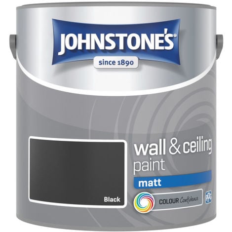 Johnstones Interior Matt Emulsion Black 2.5 Litre