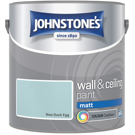 Johnstone's Interior Wall & Ceiling Paint Matt New Duck Egg 2.5ltr