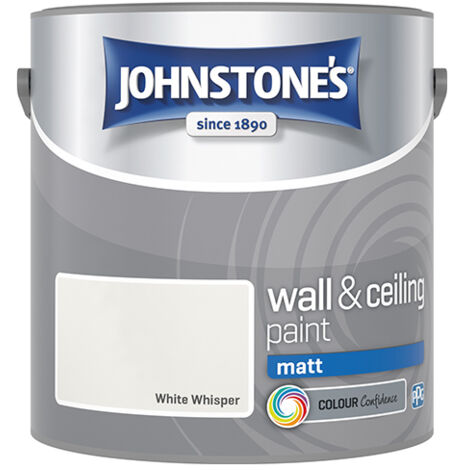 Johnstone's Interior Wall & Ceiling Paint Matt White Whisper 2.5ltr