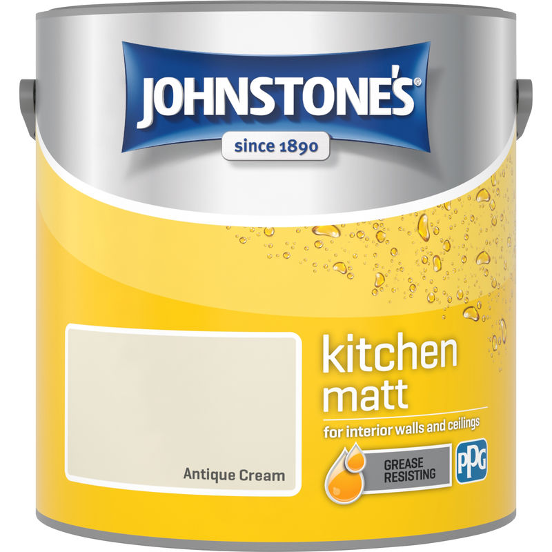 2.5 Litre Kitchen Paint - Antique Cream - Johnstone's