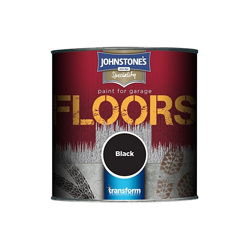 307937 250ml Garage Floor Paint - Black - Johnstone's