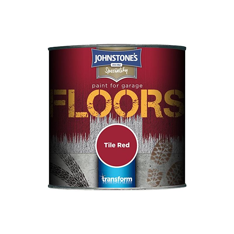 Johnstone's 308191 250ml Garage Floor Paint - Tile Red
