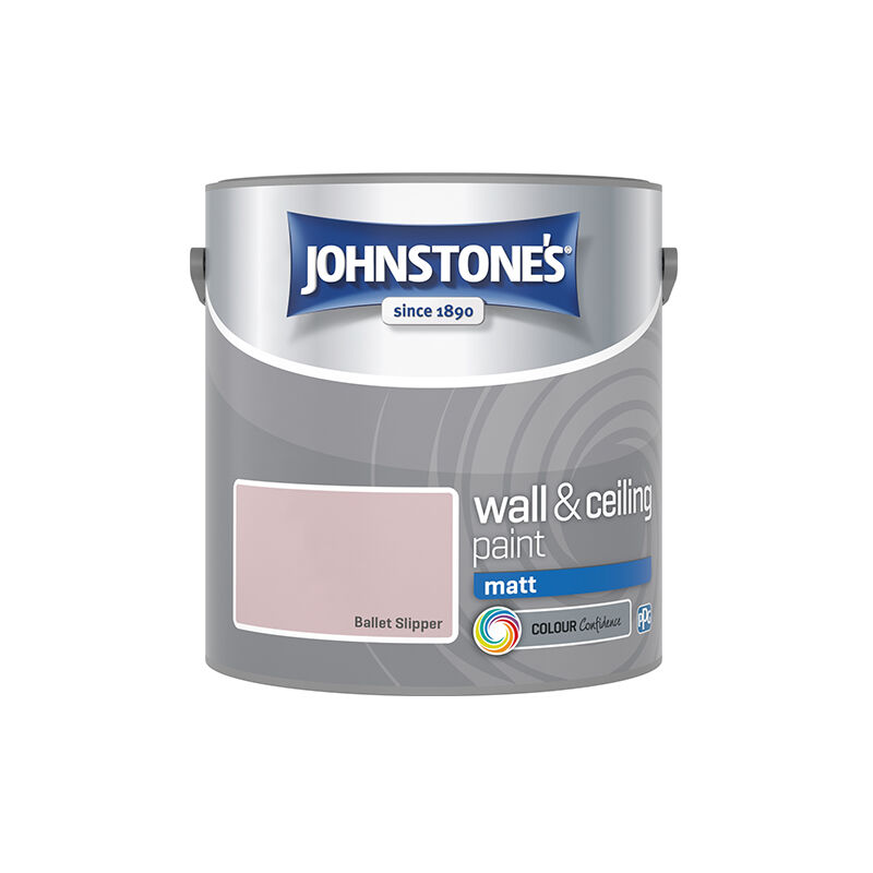 Johnstone's - Interior Wall & Ceiling Paint Matt Ballet Slipper 2.5ltr - Ballet Slipper