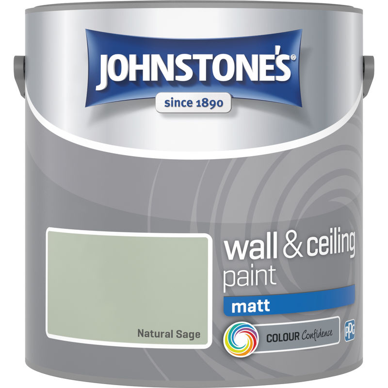2.5 Litre Matt Emulsion Paint - Natural Sage - Johnstone's