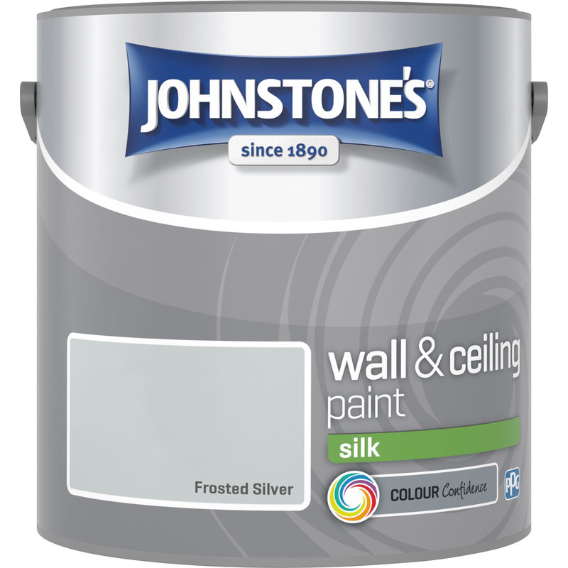 2.5 Litre Silk Emulsion Paint - Frosted Silver - Johnstone's