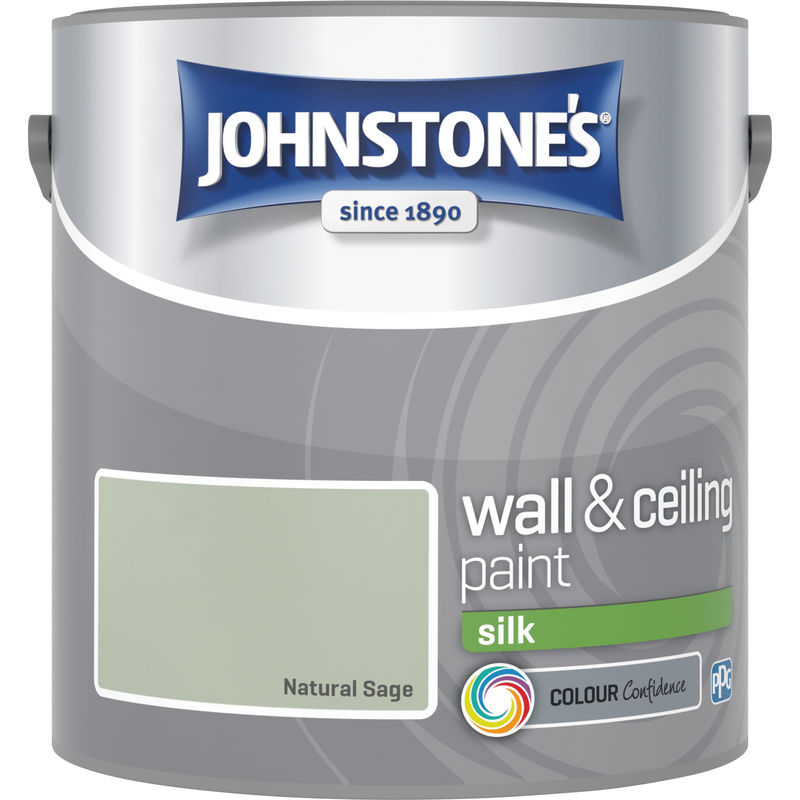 2.5 Litre Silk Emulsion Paint - Natural Sage - Johnstone's