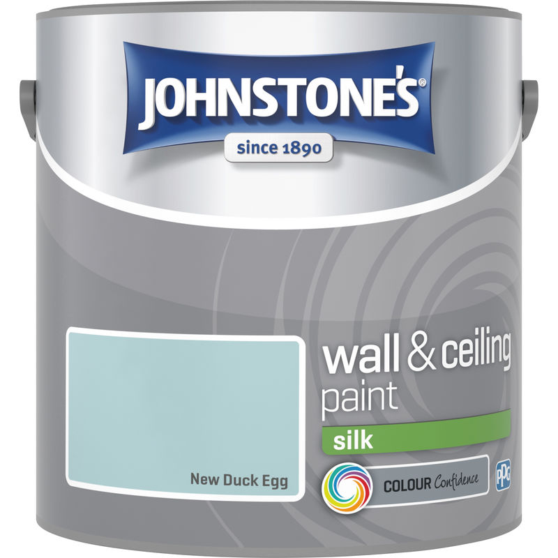 305984 2.5 Litre Silk Emulsion Paint - Duck Egg - Johnstone's