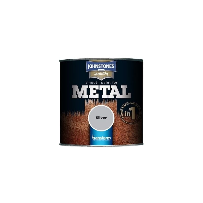 Johnstones Smooth Effect Metal Paint - Silver - 250ml