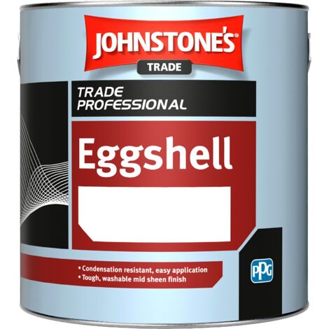 Johnstones Trade Eggshell - Brilliant White - 2.5 Litre
