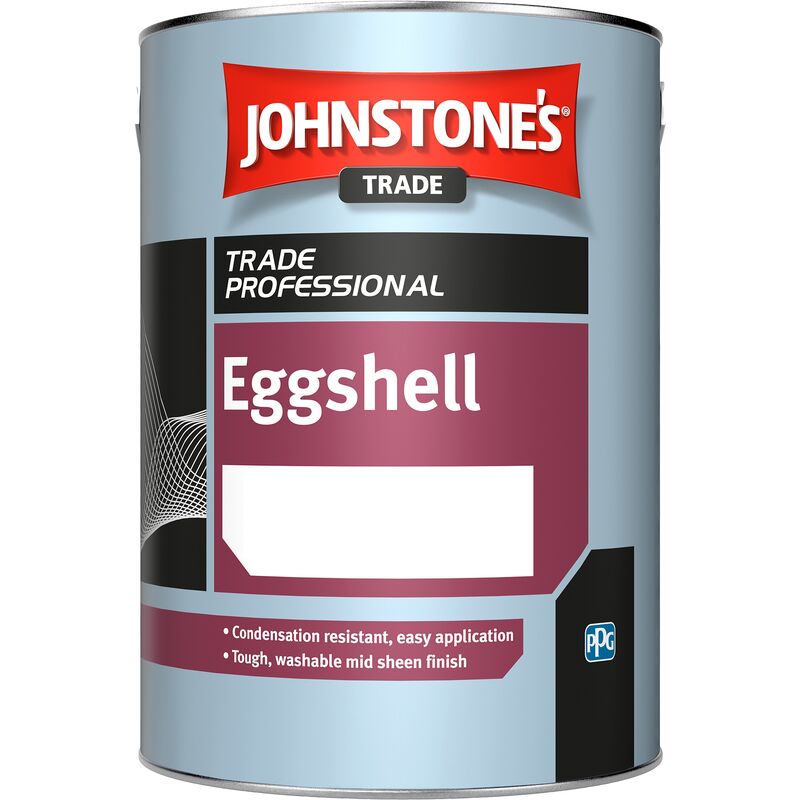 Johnstone's - Johnstones Trade Eggshell - Brilliant White - 5 Litre - Brilliant White