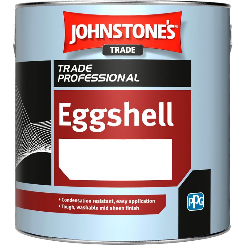 Johnstone's - Johnstones Trade Eggshell - Brilliant White - 2.5 Litre - Brilliant White