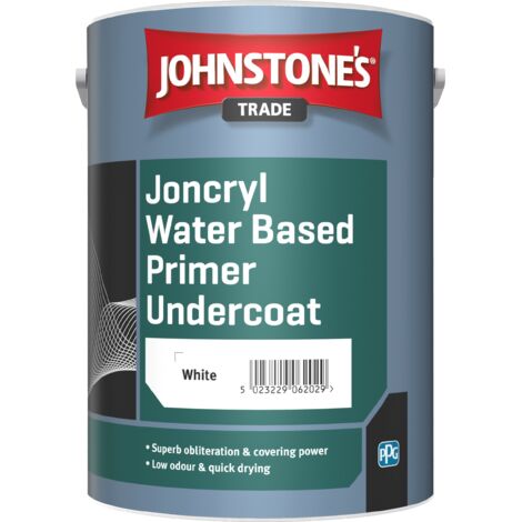 Johnstones Trade Joncryl Water Based Primer Undercoat - White - 1 Litre
