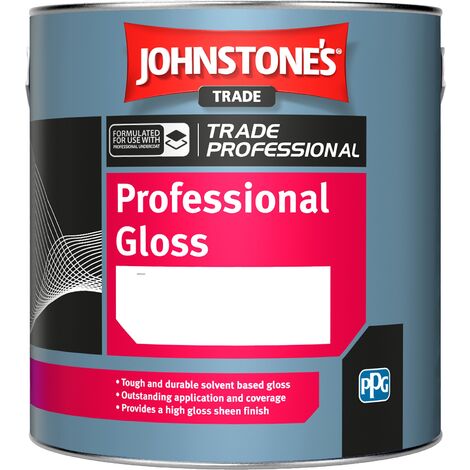Johnstones Trade Professional Gloss - Black - 1 Litre