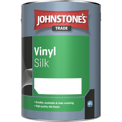 Johnstones Trade Vinyl Silk - Brilliant White - 5 Litre