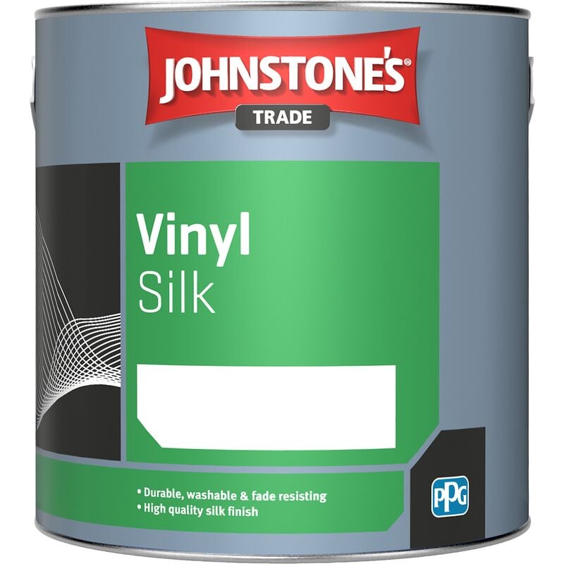 Johnstone's - Johnstones Trade Vinyl Silk - Brilliant White - 2.5 Litre - Brilliant White