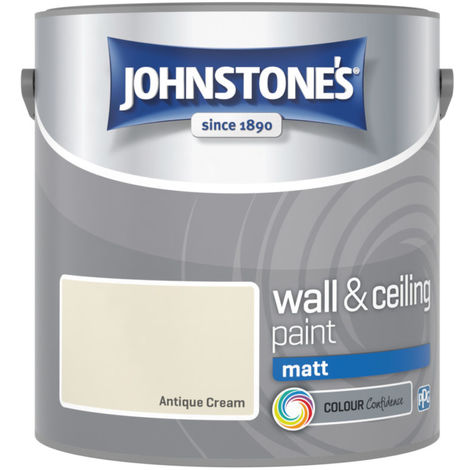 Johnstones Vinyl Matt Emulsion Antique Cream 2.5 Litre