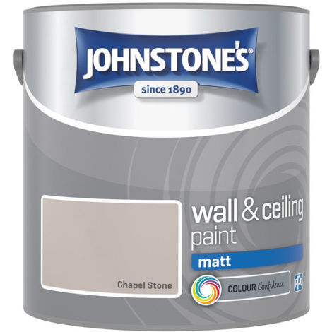 Johnstones Vinyl Matt Emulsion Chapel Stone 2.5 Litre