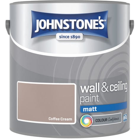 Johnstones Vinyl Matt Emulsion Coffee Cream 2.5 Litre