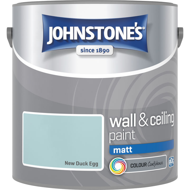 305980 2.5 Litre Matt Emulsion Paint - Duck Egg - Johnstone's