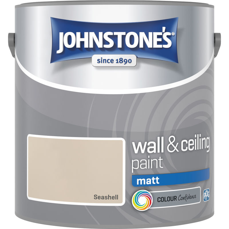 304031 2.5 Litre Matt Emulsion Paint - Seashell - Johnstone's