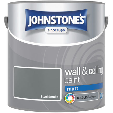 Johnstones Vinyl Matt Emulsion Steel Smoke 2.5 Litre